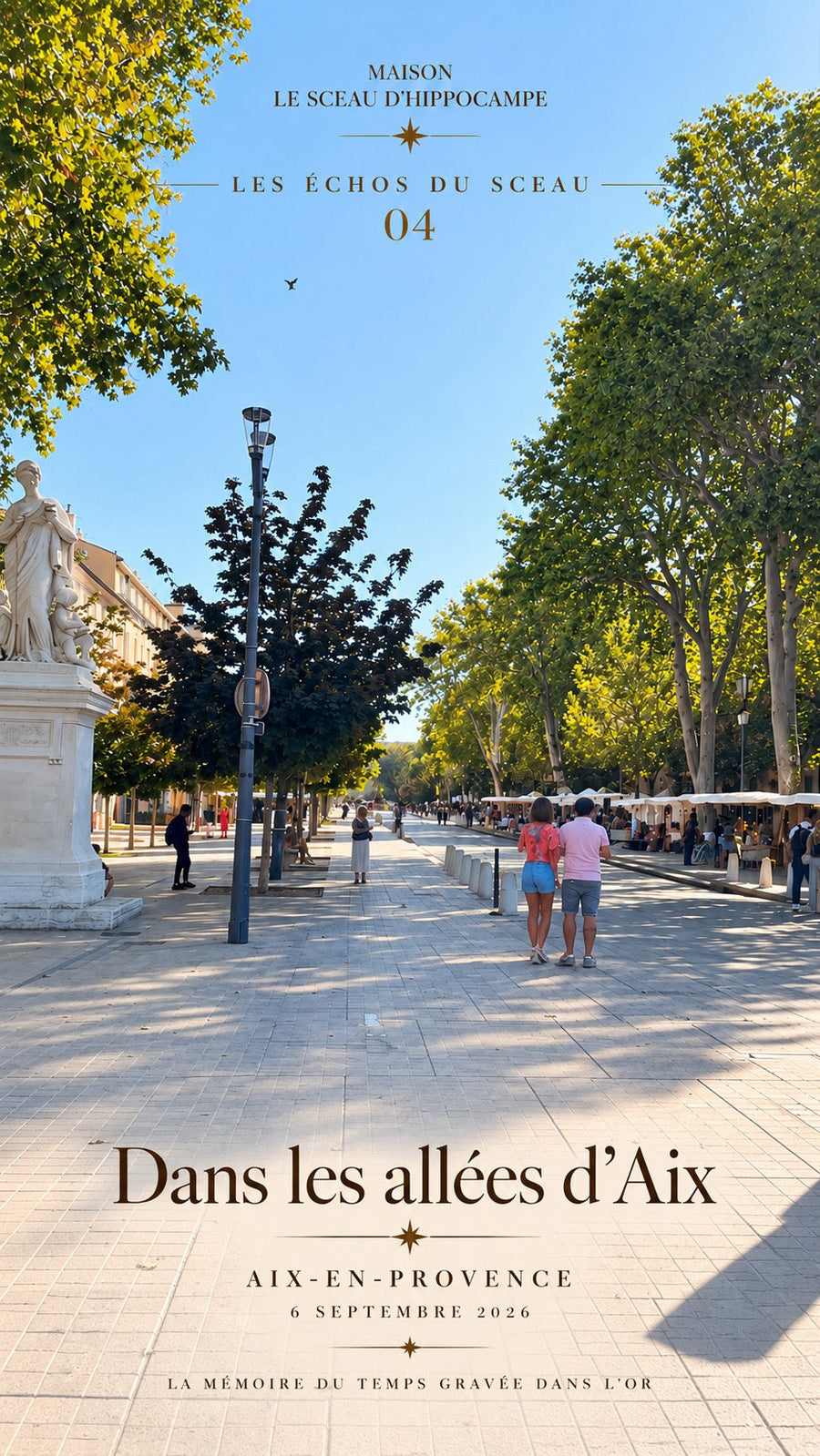 Les Échos du Sceau 04, Dans les allées d’Aix, Aix-en-Provence, Maison Le Sceau d’Hippocampe.